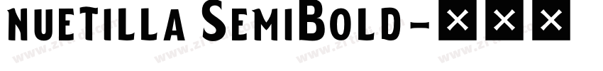 nuetilla SemiBold字体转换